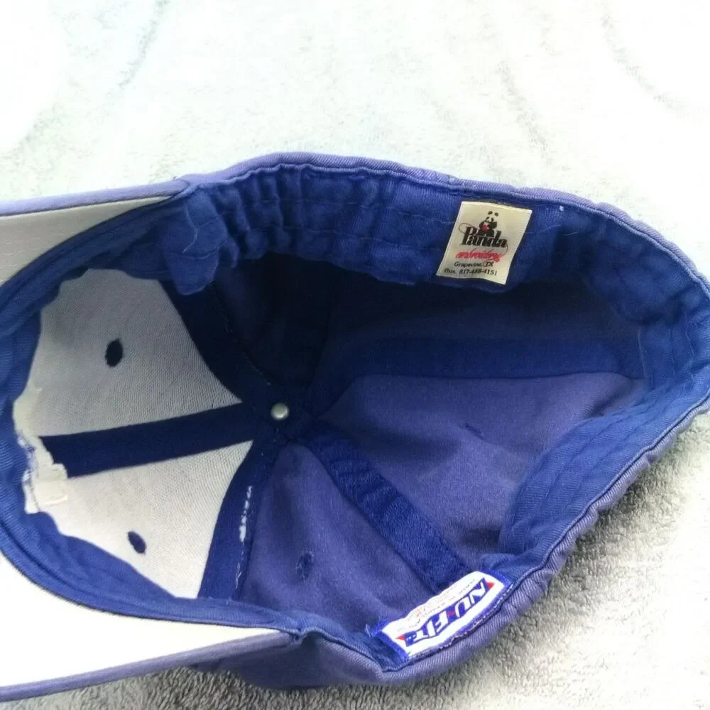 NU-FIT Hat Baseball Cap Men's S/M Blue Dallas Aviation Texas Helicopter